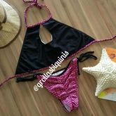 Biquini Cropped empina bumbum