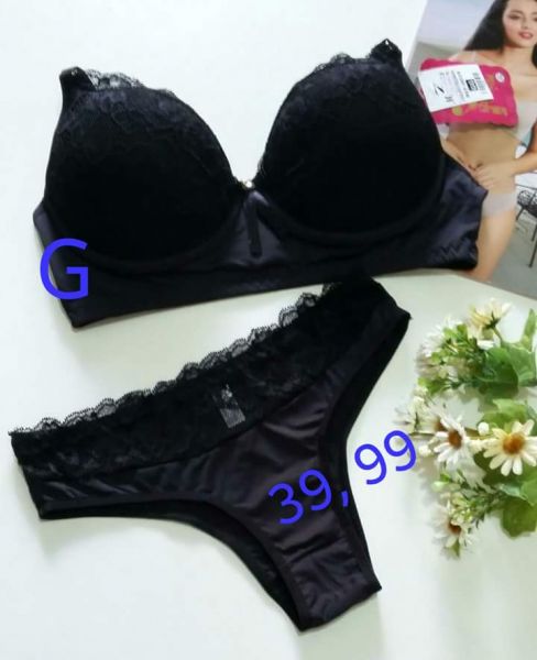 Conjunto lingerie Pretinho Renda