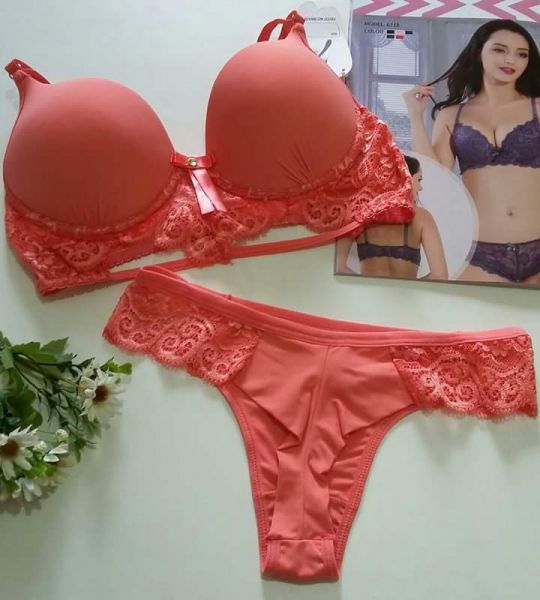 Conjunto lingerie fio duplo Elen