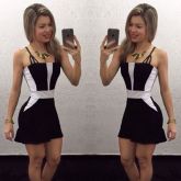 Vestido Black White